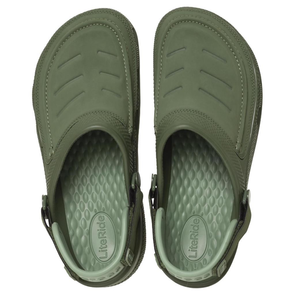 Crocs Yukon Vista Leather Clogs Men's Green 207689-309