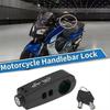 Portable Handlebar Anti-Theft Clamp 3-Hole Bike Handlebar Lock  Cycling Accessories