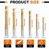 6pcs 3-8mm Drill Bit Set Serrated Drilling Hole Enlarging Tools Precision Twist Drill Bits  For Wood
