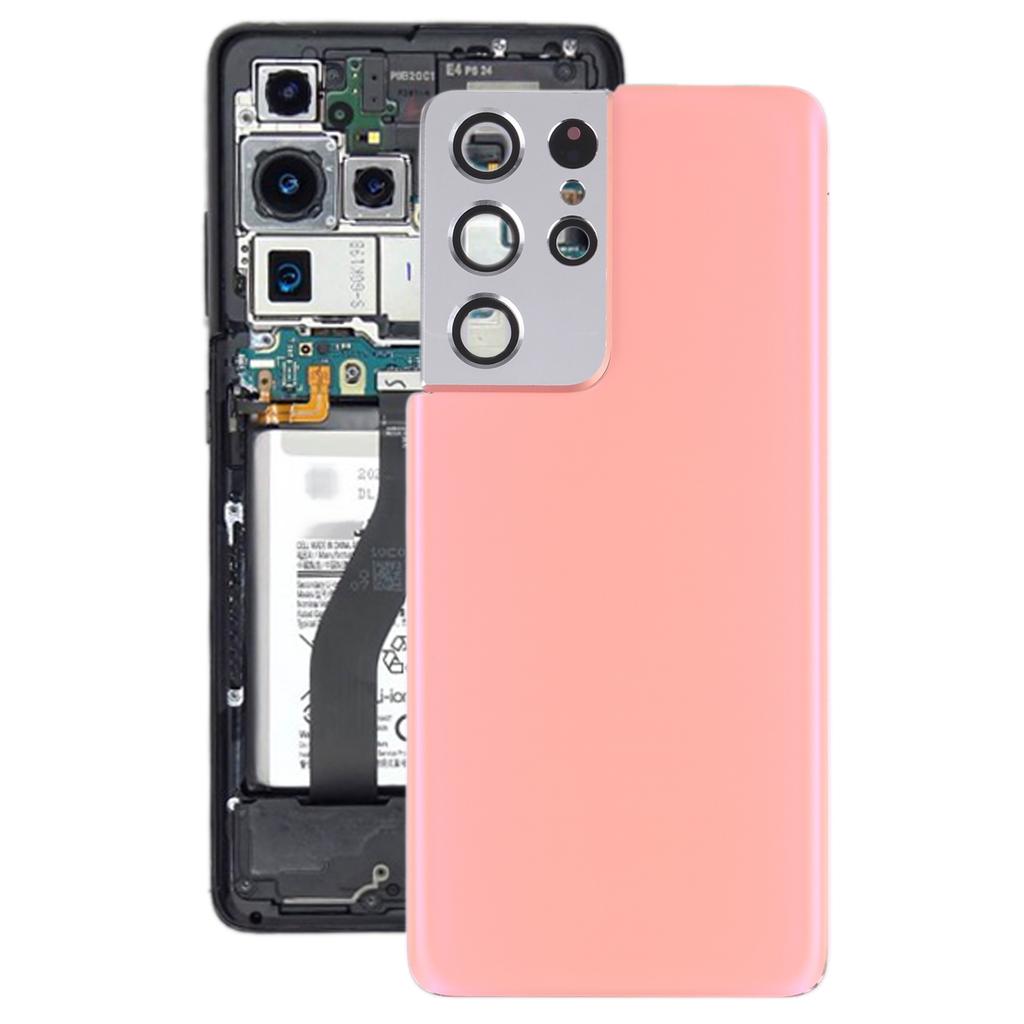 For Samsung Galaxy S21 Ultra 5G Battery Back Cover with Camera Lens Cover Replacement Phone Repair Parts