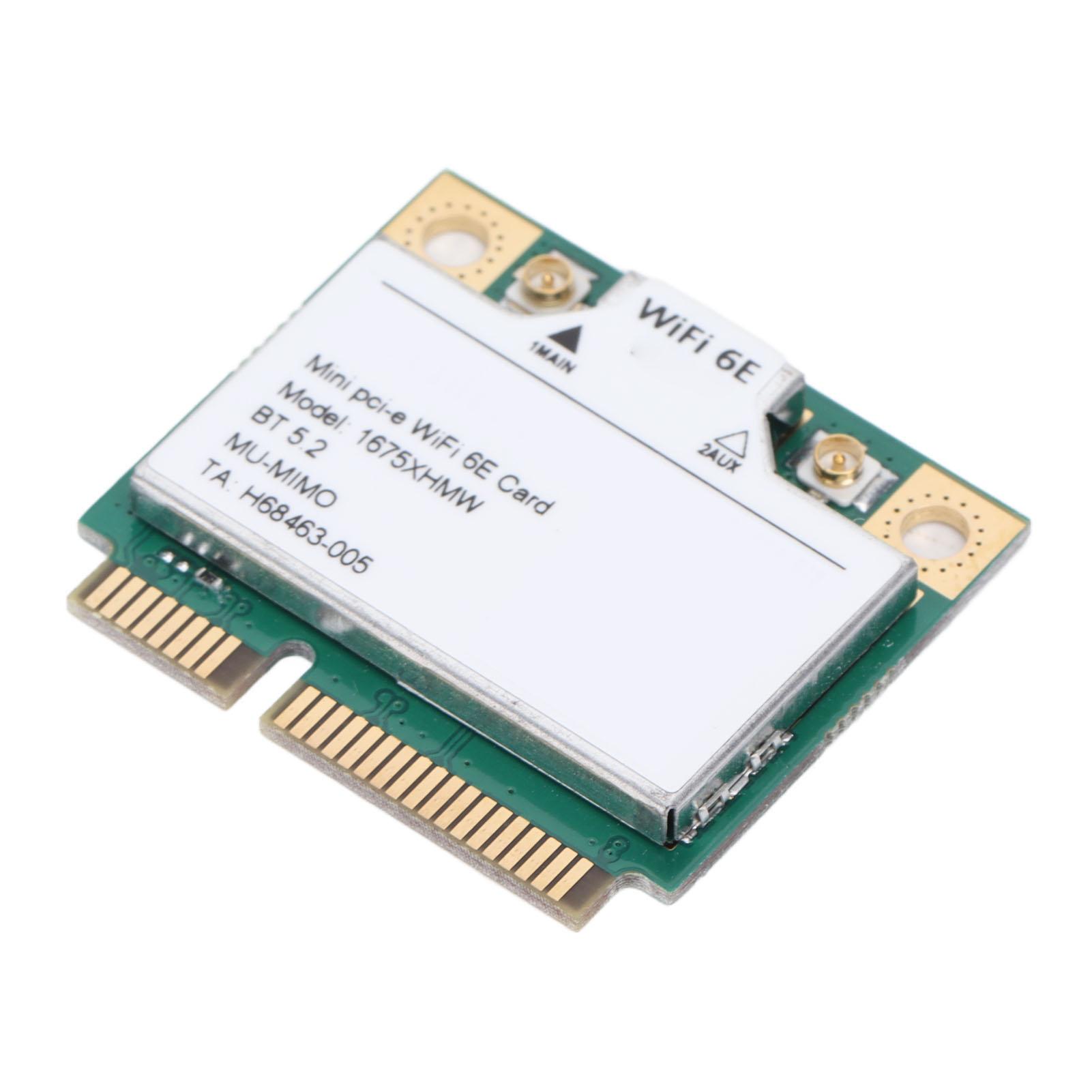 

Computer Network Card Mini Pcie 2400Mbps WiFi 6E Bluetooth 5.2 3Band Wireless Network Adapter for