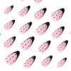 French Black Almond Polka Dot Wearable Nail Tips - Stylish Nail Art