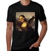 Mona Lisa Dabbing Dab La Maglietta Originale T Shirt Unisex Magliette in Cotone per Unisex Grafica Maglietta Divertente