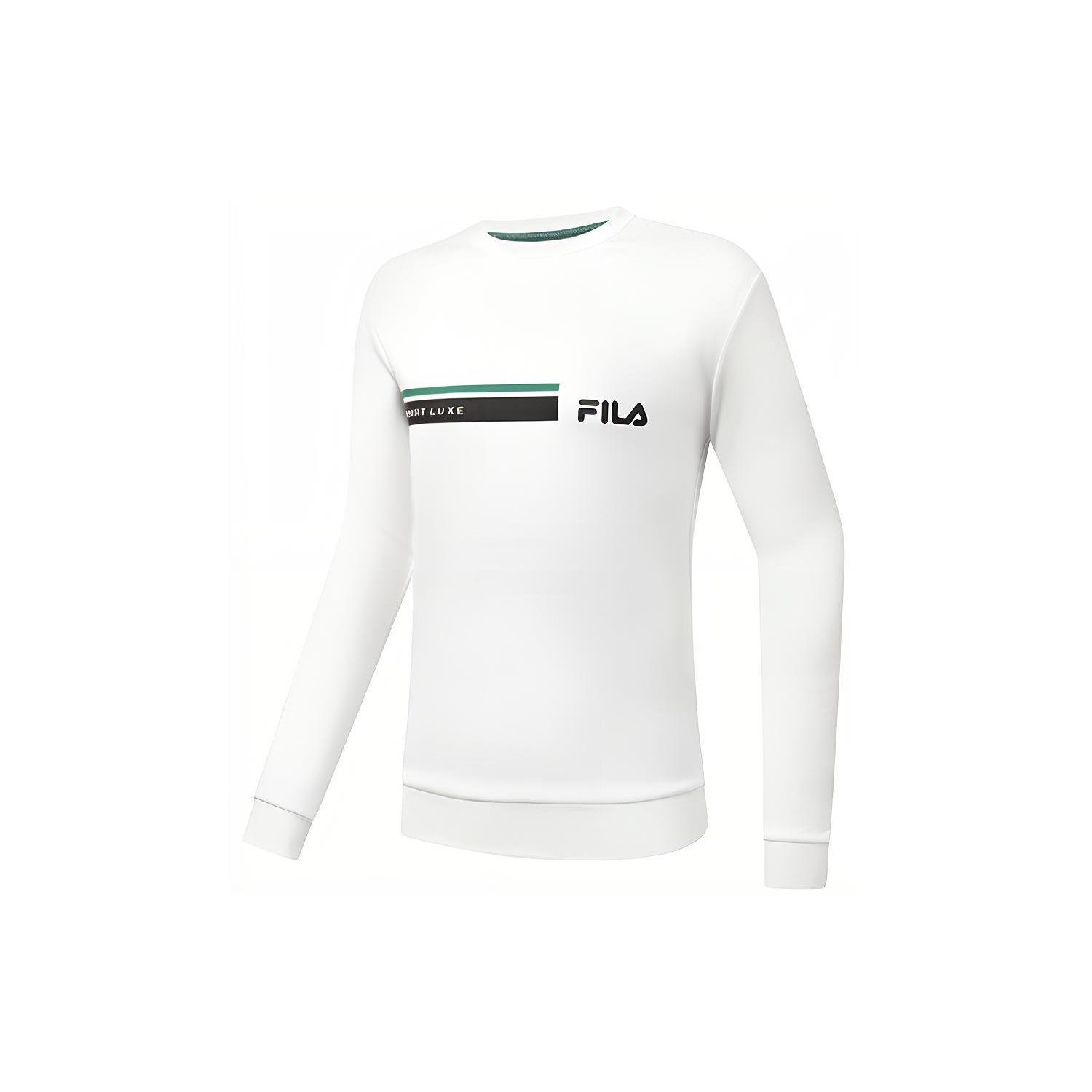 

New FILA Sweatshirt Men s Jade White A11M313203F-WT XXL