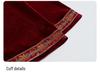 Medieval Renaissance Witch Cosplay Bell Sleeve Dress In Wine Red