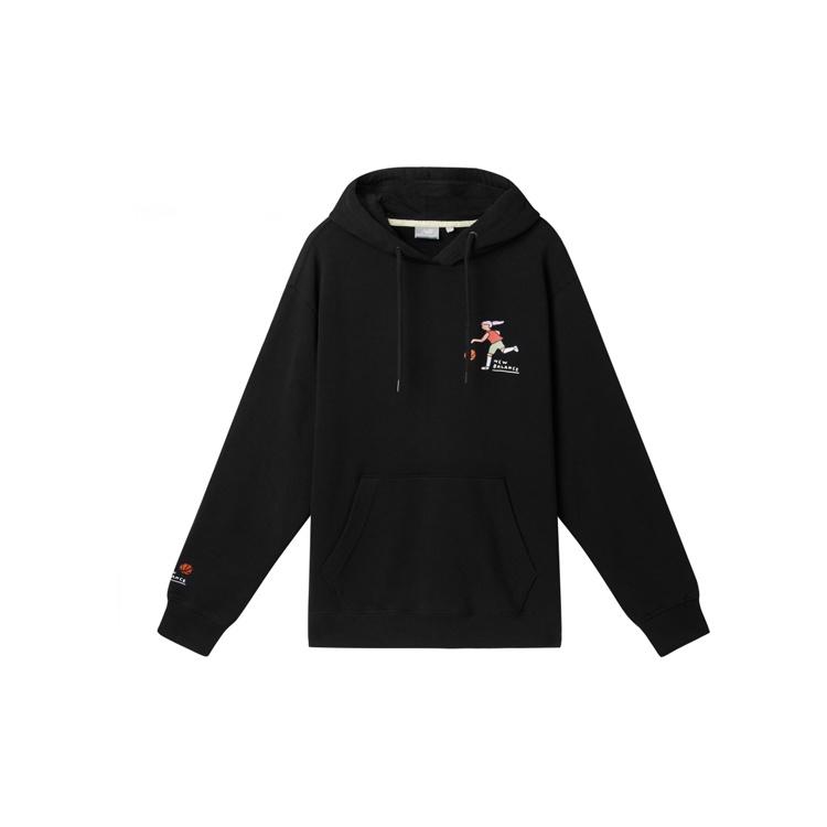 (WMNS) New Balance x Zero Per Zero Basketball Printed Hoodie Asia Sizing Black Women s NCA47112-BK L