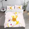Princess Belle, Beauty And The Beast Duvet Cover Queen Size Bedding Set  Polyester 3-Piece Set 1 Quilt Cover Home Decor