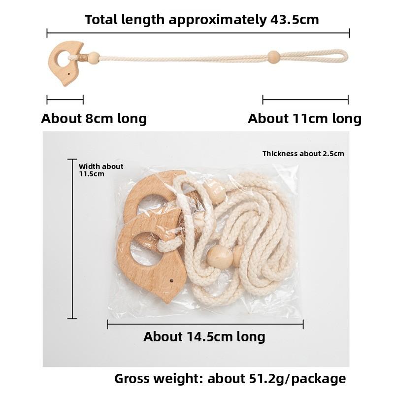 2PCS.High-End Wood-Style Curtain Tieback Balls, Adjustable Punch-Free Straps, Luxury Decor for Living Room & Bedroom
