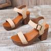 Fashion High Quality Lady Shoes 2024 New Fashion Buckle Women's Sandals Light Casual Platform Sandalias Plus Size 43 Summer Female Shoes
