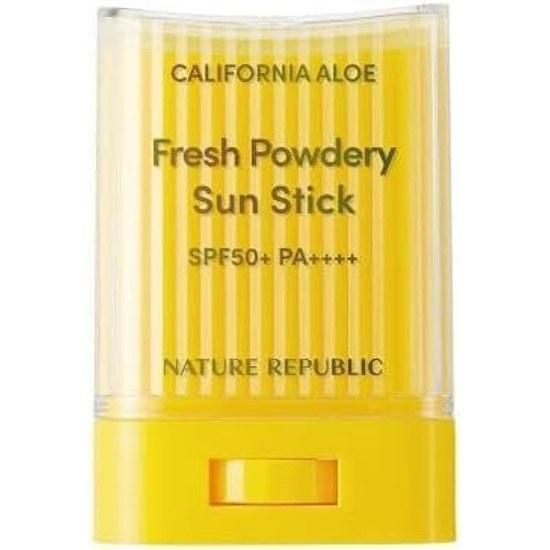 Nature Republic Powdery UV Aloe Stick 24g Sunscreen Protection SPF50+ PA++++ Beauty