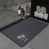 Simple Diatomite Bathroom Floor Mats Bathroom Toilet Doorway Quick-drying Water-absorbent Non-slip Carpet
