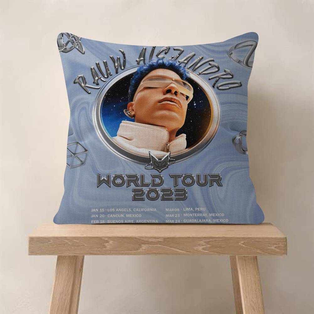 Rauw Alejandro Playa Saturno Singer Office Cushion Pillowcase Car Cushion Cover45X45CM Lumbar Pillowcase Sofa Pillowcover