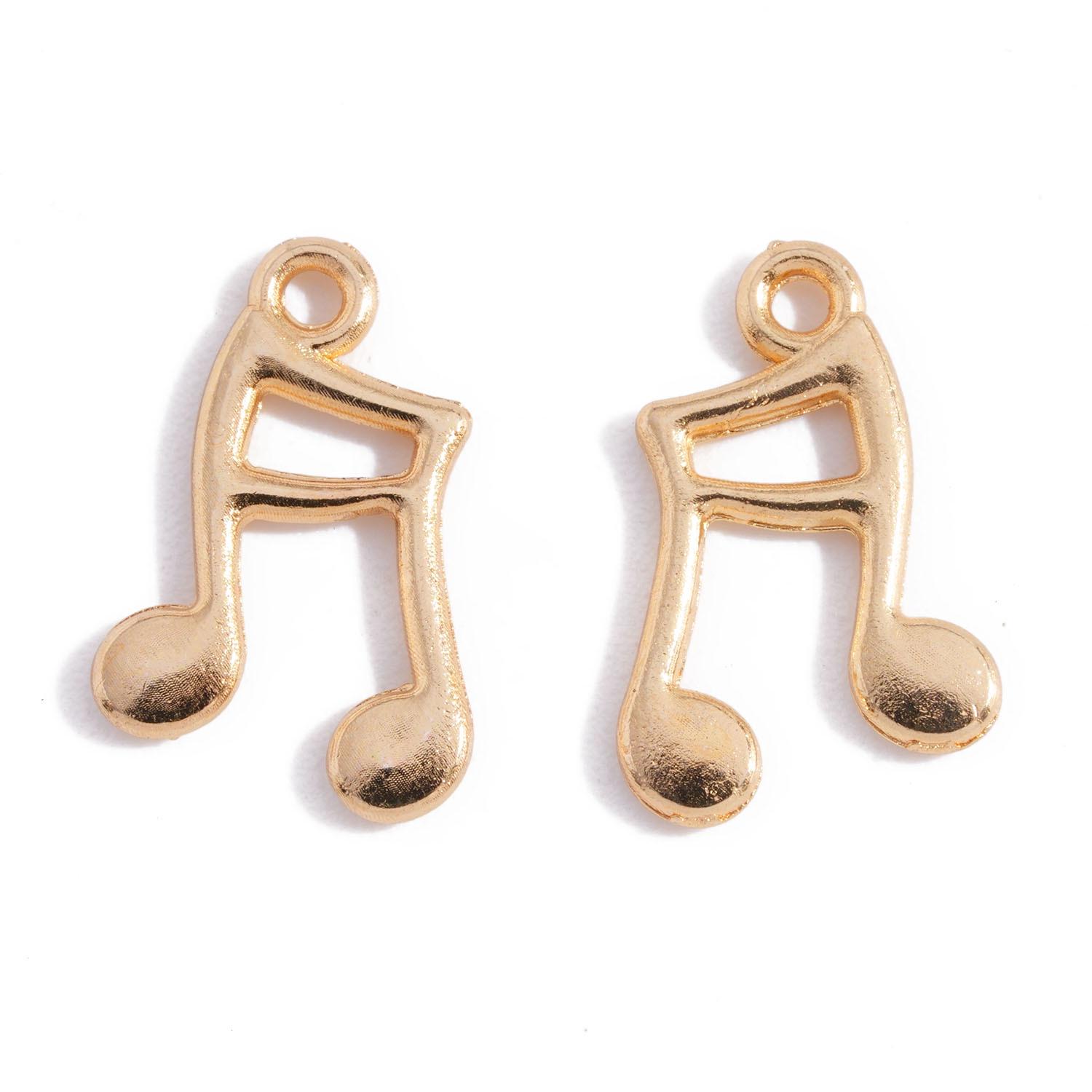 

Кулон ручной работы из сплава в виде двусторонней музыкальной ноты для DIY-украшений