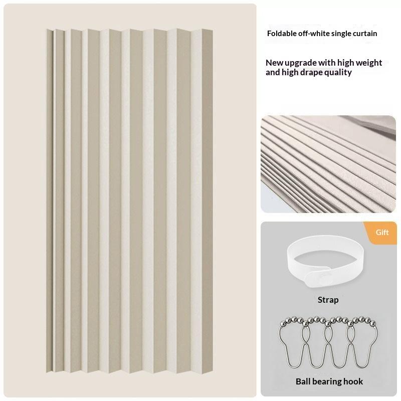 Stylish Elegant Folding Door Curtain No Punching Design Home Decor Privacy Better Space Partitioning For Kitchen Home Bedroom