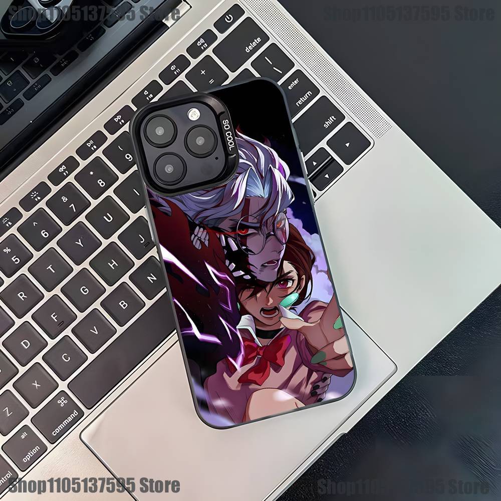 Anime Dandadan Phone Case For iPhone 17,16,15,14,13,12,11,Pro,XS,Max,Plus,Mini,SE Black Candy Matte Shockproof Cover