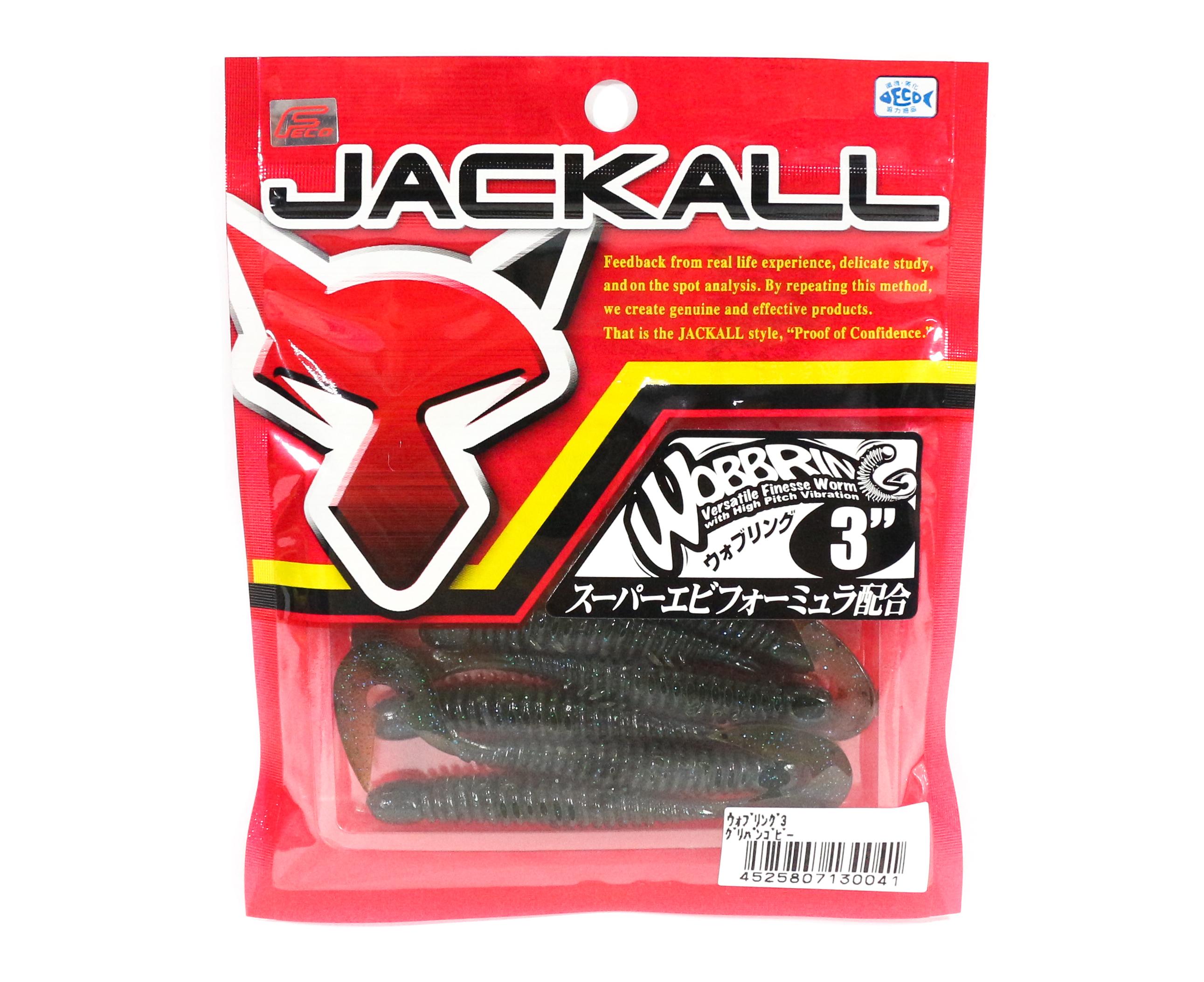 

Jackall Мягкая Приманка Wobbring Grub Tail 3 дюйма Зеленый тыквенный бычок (0041)
