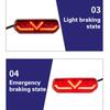 Tylne Światło LED Tylne Światło Samochodu Elektrycznego Motocykla Tylne Światło Przeciwmgielne Światło Pozycyjne Światło Hamowania Światło Konwersji