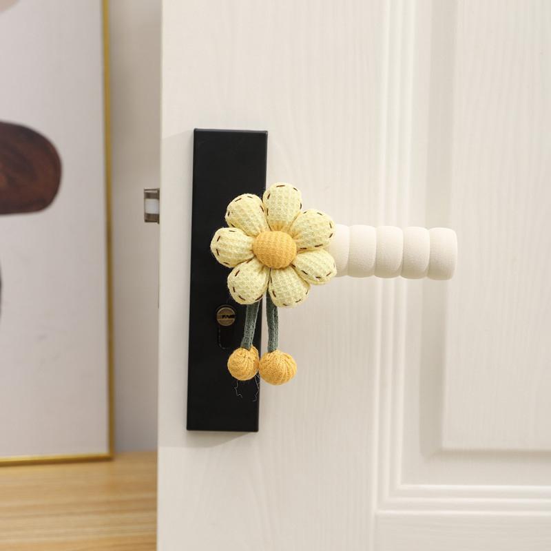 Reusable Floral Handle Cover Soft Dust Proof Refrigerator Handle Covers Non-slip Thicken Door Knob Covers