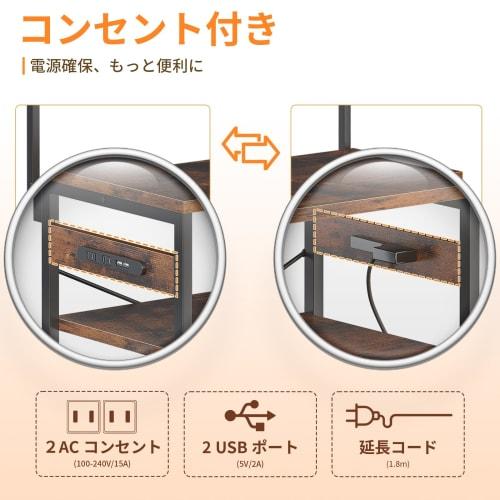 KKL Kitchen Rack, Range Rack, Kitchen Shelf, Microwave Stand, Kitchen Storage, Dish Cabinet, 5-Tier, Adjustable Shelf Height, 60cm Wide, 35cm Deep, 15