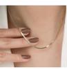 S925 Sterling Silver Elegant Snake Bone Chain Necklace - Women's Minimalist Clavicle Jewelry