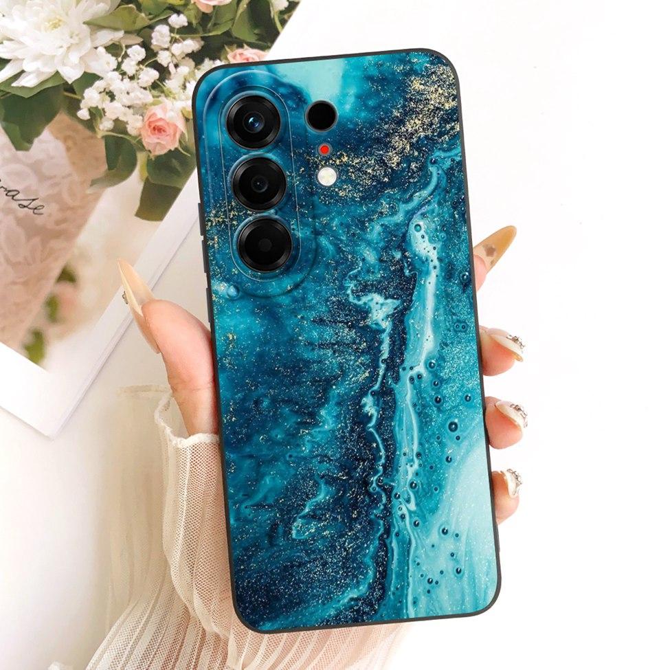 Hülle Für Tecno Camon 50 4G Cover CN5 Luxus Mode Blumen Kawaii Niedlich Bemalt Stoßfest Silikonhülle Für Techno Camon 50 4G