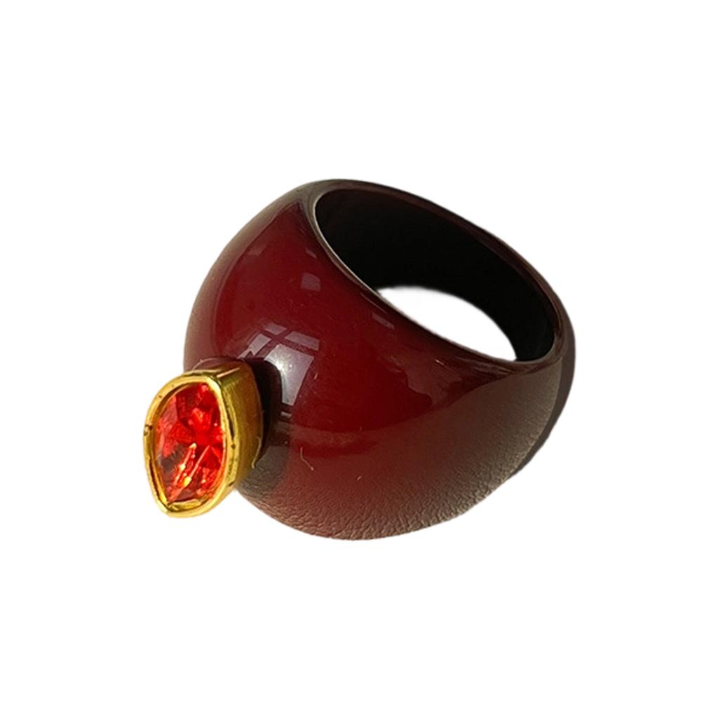 Versatile Resin Rings Adorned With Zircon Stones Ideal For Any Outfit