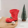 Boot Vase For Flowers Red Ceramic Planter Arrangements Boot Vase For Indoor Home Porch Farmhouse Christmas Holiday Table