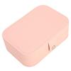 Travel Jewelry Box Portable Mini Jewelry Storage Box Double Layer PU Leather Jewelry Organizer for Earrings Rings