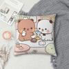 Bear And Panda Bubu Dudu Pillow Covers Accessories Soft Cushion Cover Decorations Throw Pillow Case Cover Car Multi-Size