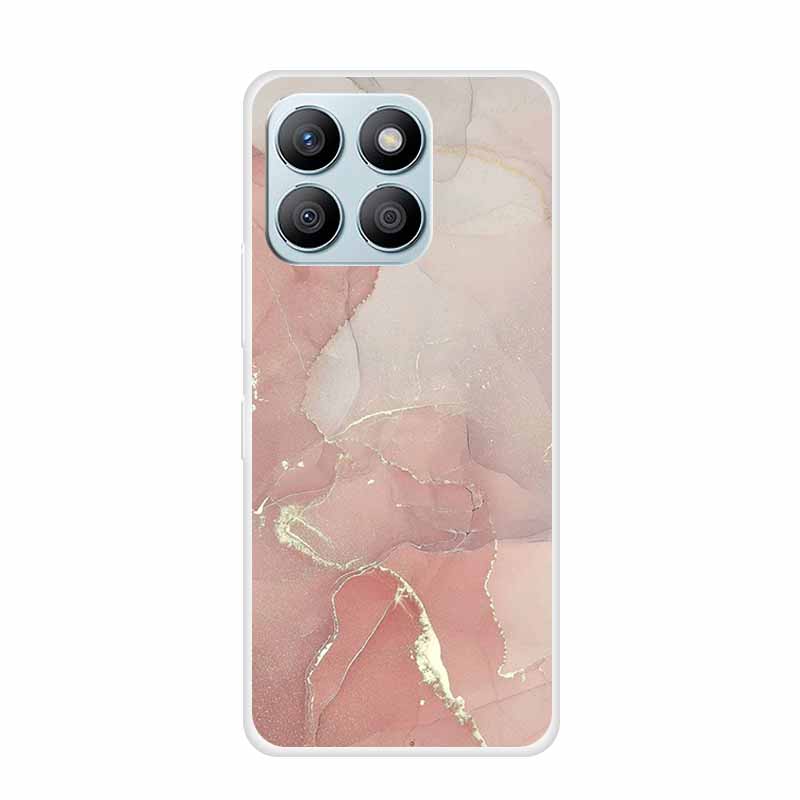 For Honor X8C X8B Phone Case For Huawei Honor X 8 C B X8 8C 8B Soft Silicone TPU Transparent Funda Clear Marble Patterns Cover