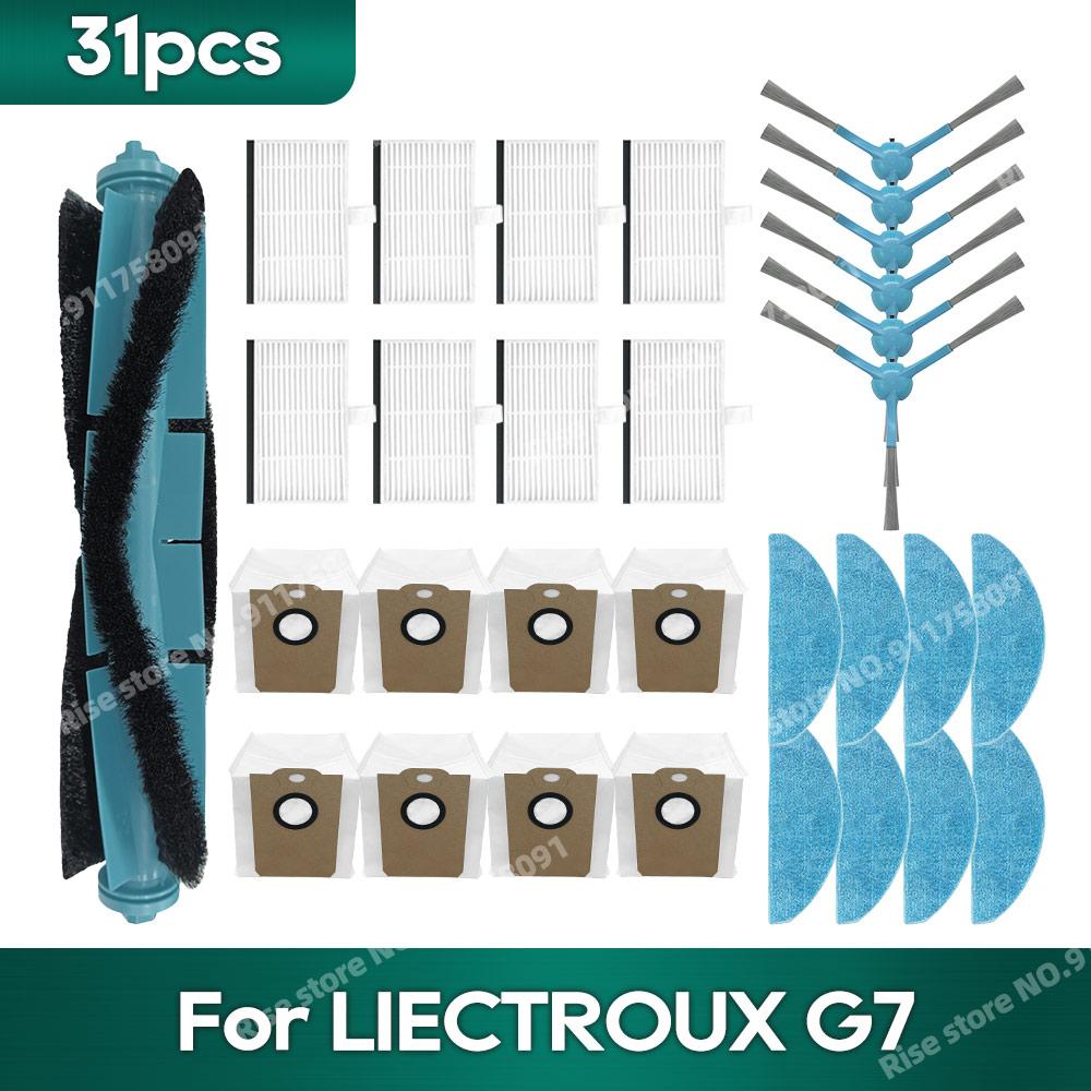 Zubehör Kompatibel für LIECTROUX G7 Staubsauger Hepa Filter Staubbeutel Ersatzteile Mopptuch