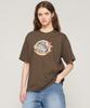 CARGOBROS FOR WOMAN Eagles Cartoon Graphic Short Sleeve T-Shirt (Khaki)