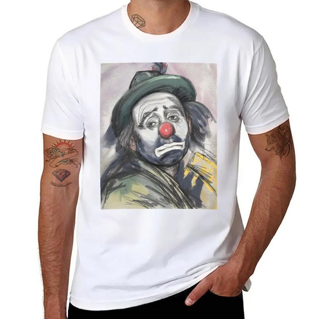 Sad Clown T-Shirt tops customs mens graphic t-shirts funny