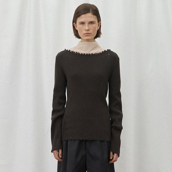 ATELIER NAIN Destroy Ribbed Knit(T-6917)