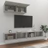 VidaXL Ensemble de meubles TV 3 pcs Gris béton Bois d'ingénierie 3114481