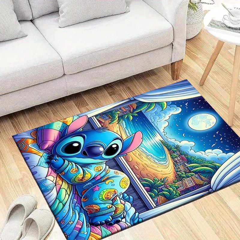 

1pc Stitch Pattern Area Rug Soft Flannel Floor Mat for Living Room,Office,Bedroom and Carpet 60cm by 90cm