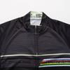 Anti-Schweiß-Kurzes Radtrikot Schwarze Trägerhose Fahrradbekleidungsset Sporttrikots Bunte Streifen Schwarze Herren Radsportbekleidung Anzüge