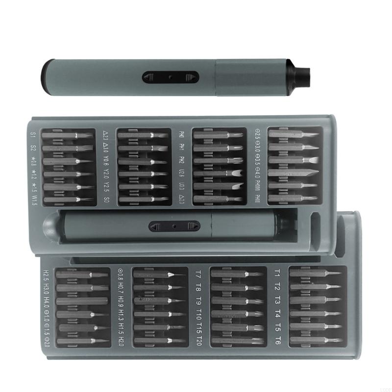 Portable Professional 50 Piece Rechargeable Wireless Screwdriver Adjustable Torques 0.5N.M 3N.M With Quiet Operation