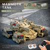 MOULD KING Tekniske byggeleker Motoriserte mammuter Tankmodell Montering Brick Block RC Leker for barn Julegaver