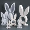 3D Rabbit Silicone Candle Mold DIY Easter Bunny Tealight Candlestick Casting Molds Soap Plaster Resin Craft Making Home Decor