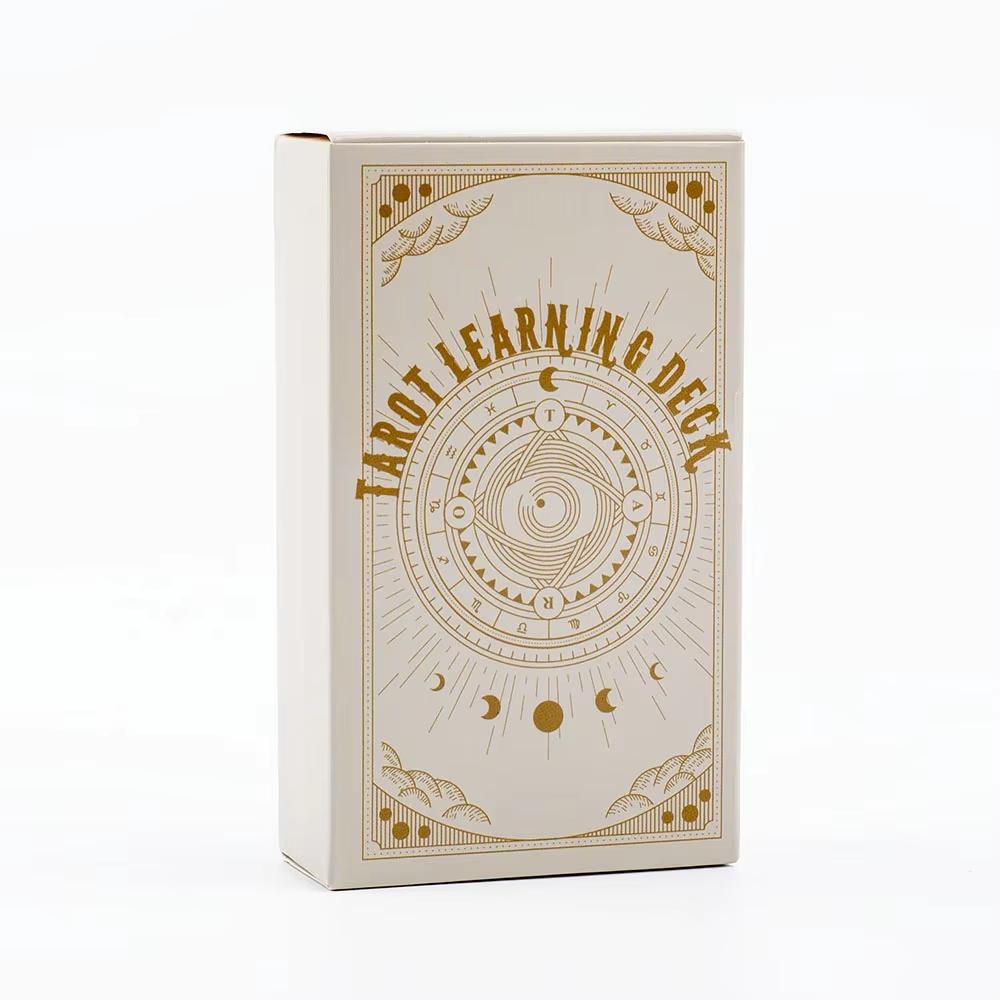 Tarot Learning Deck A 81 Card English Version 10.4*6 CM Mystical Fortune Telling Divination Board Playing Games for Beginners