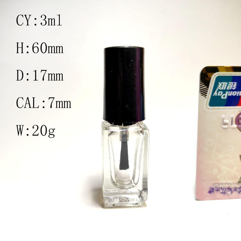 3ML 10ml 5mlNail Polish Glass Dispensing Bottle Empty Nail Polish Bottle With Brush 0.2cm&10ml прозрачный