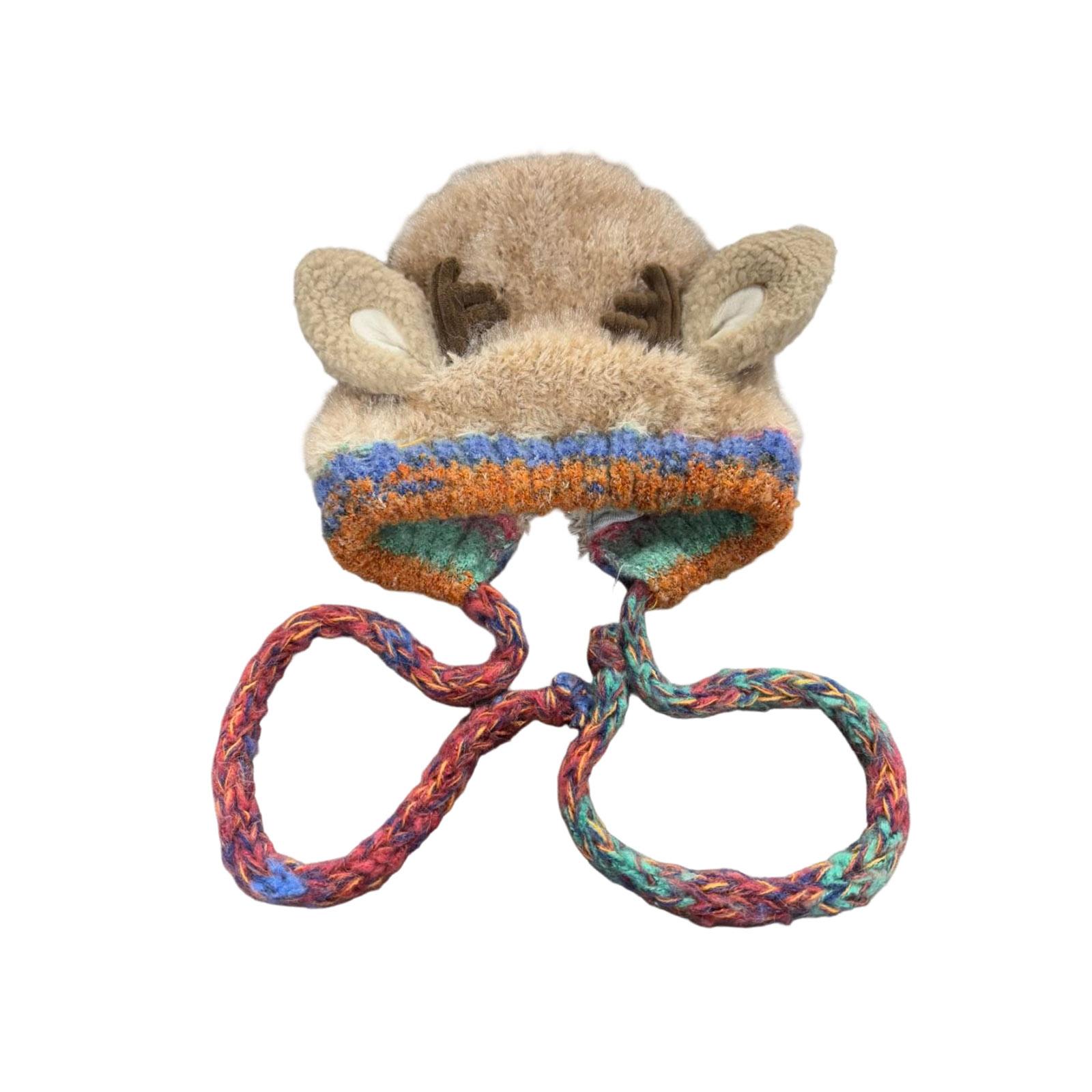 

Knitted Hats In And Winter, With Plush Called For Warmth, Wrapped In Ear , And Woolen Hats One Size хаки