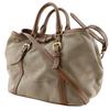 PRADA logo Handbag BN1841 2WAYShoulder beige canvas/leather Women Used
