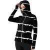 Women's Printed Ice Silk Hooded Lightweight Long Sleeve Sun  Jacket Top