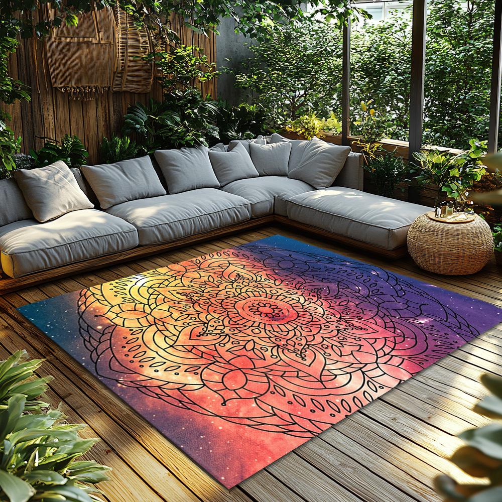 Galaxy Carpet Non-Slip Doormat Washable Floor Mat Home Decor Living Room Rug Abstract Space Art Entrance Mats Modern Design