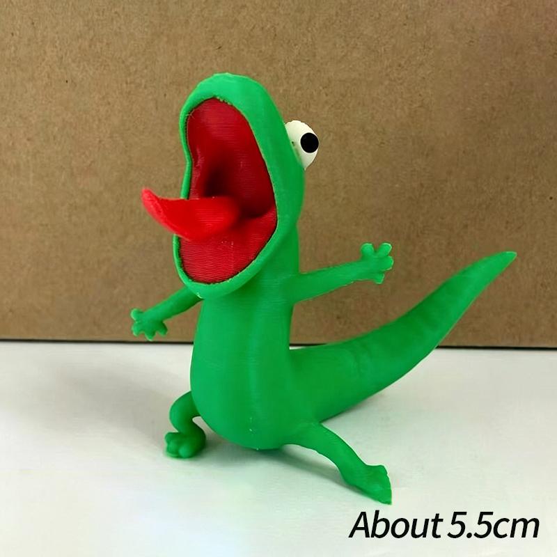 

3D-печатная милая зеленая ящерица TOM Украшение Креативное настольное украшение Акриловый брелок Подвеска для сумок Аниме Фильм Товар Подарок