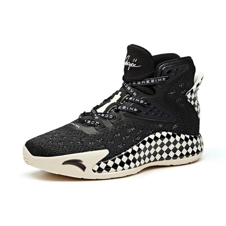 New Anta KT5 High Top Performance Basketball Shoes Men's Black White 112011101-10