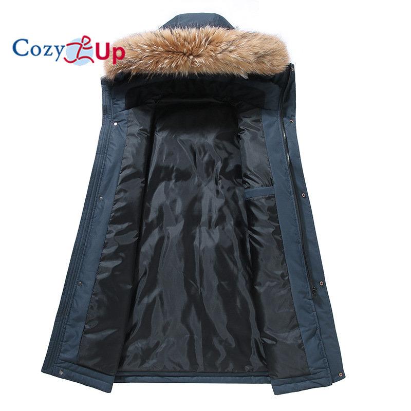 Cozy Up 30 Degrees Big Fur Collar White Duck Down Jacket Men Thick Winter NEW Male Warm Parka Windproof Top Quality Big Pockets