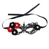 Black Lace Half Face for Women - Masquerade Eye with Sunflower Pattern for Party, Halloween, Dance - Elegant Eye Cover